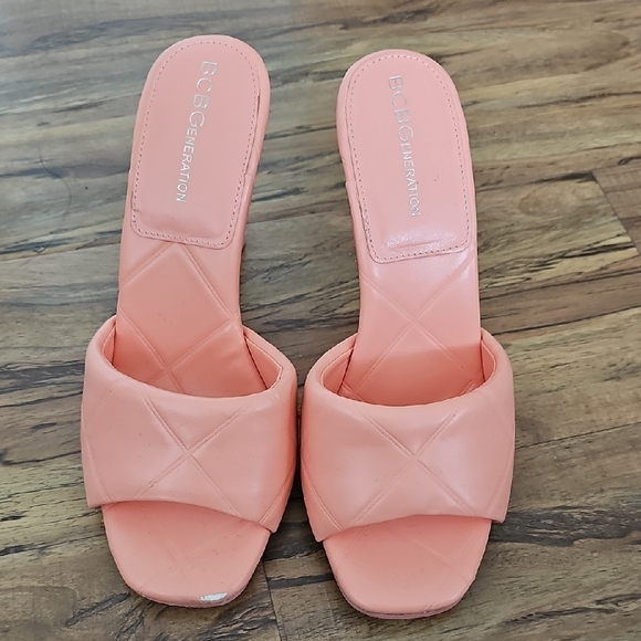 BCBGeneration Shoes - BCBGeneration Pink Mules with Knotted Detail